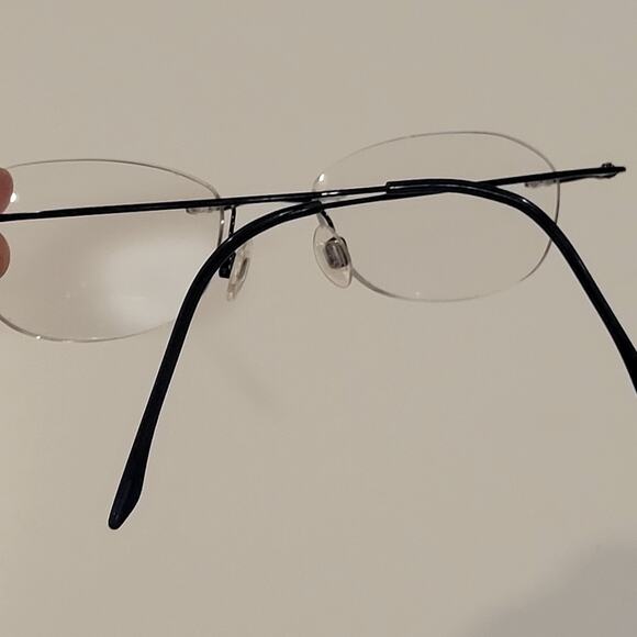 CHARMANT CH8600E BL Titanium Womens Rimless Eyeglasses 99-19-140 - Picture 3 of 13